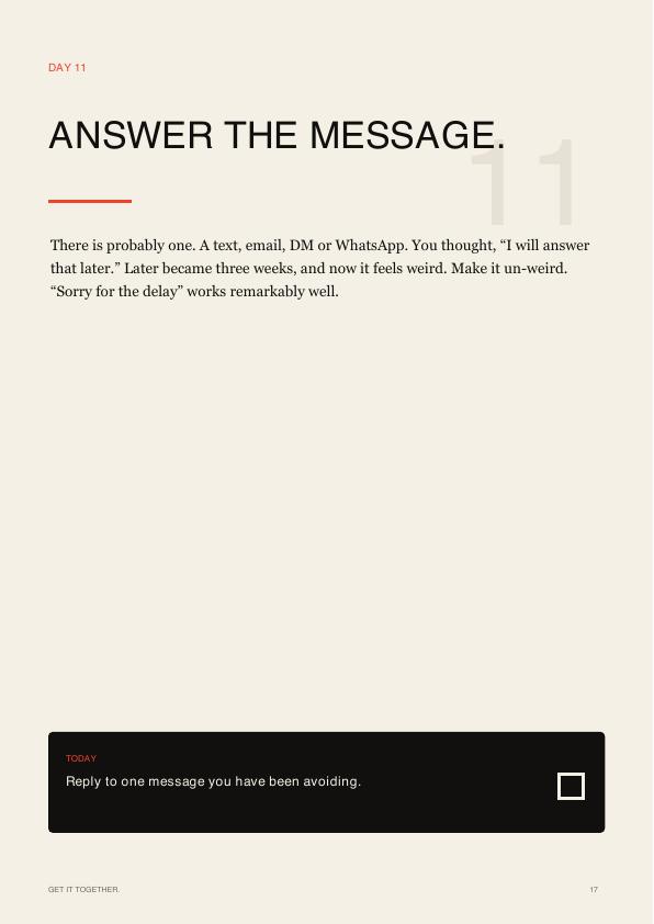DAY 11 — Answer the message